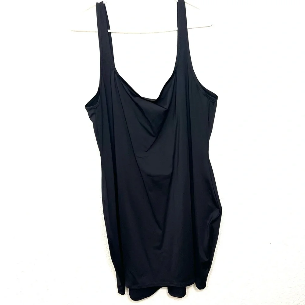 Skims Swim Tank Dress Black Size 4X New